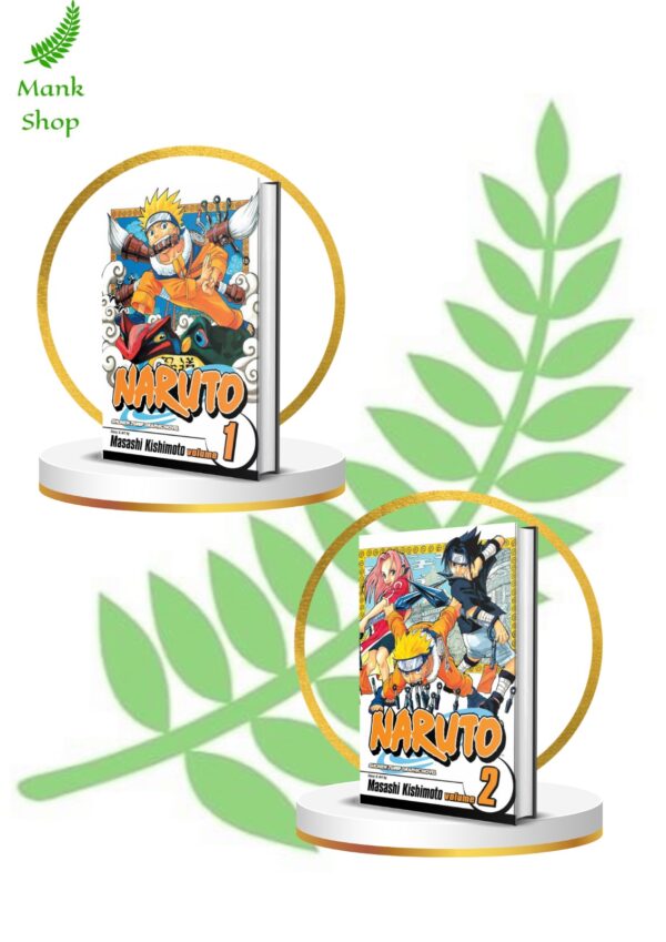 Naruto Vol. 1 & Vol. 2 (Shonen Jump Manga Starter Pack, Ninja Action Manga Set, English Edition by Masashi Kishimoto)